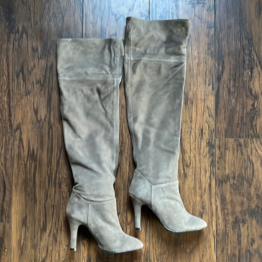 Colin Stuart Gray Over the Knee Heeled Boots
